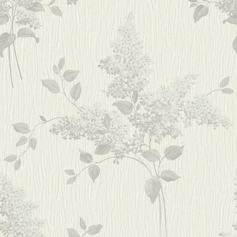 Belgravia Decor Tiffany Fiore Floral Soft Silver/Grey Wallpaper - 41312