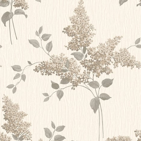 Belgravia Decor Tiffany Fiore Floral Cream/Charcoal Wallpaper - 41341