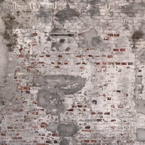 Rasch Shabby Chic Brick Grey/Rust Wall Mural - 445404