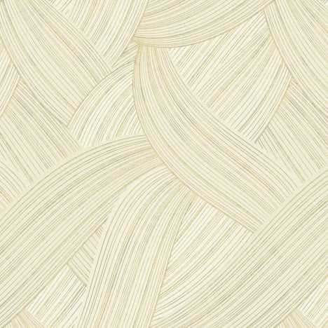 Galerie Italian Flowing Geometric Cream/Gold Wallpaper - 49331