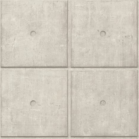 Rasch Concrete Blocks Pale Grey Wallpaper - 499421