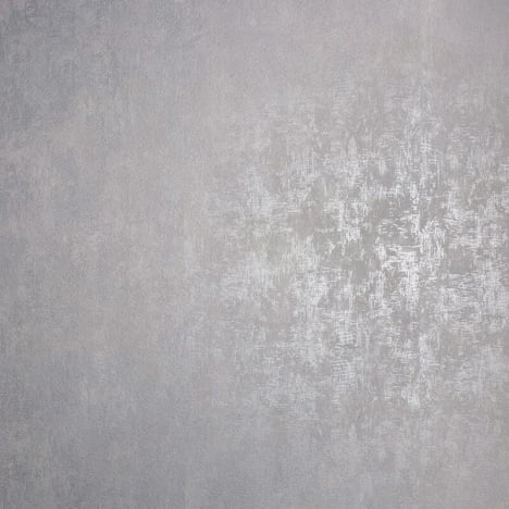 Galerie Distressed Structure Plain Silver/Grey Metallic Wallpaper - 58001