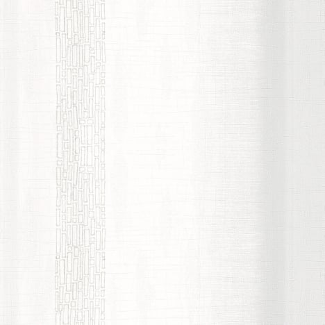 Galerie Tall Faded Stripe Off White/Silver Metallic Wallpaper - 59342