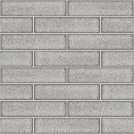 Holden Decor Caledon Gloss Tile Grey Wallpaper - 89387