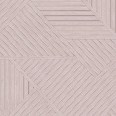 Holden Decor Elba Geometric Wood Pink Wallpaper - 91413
