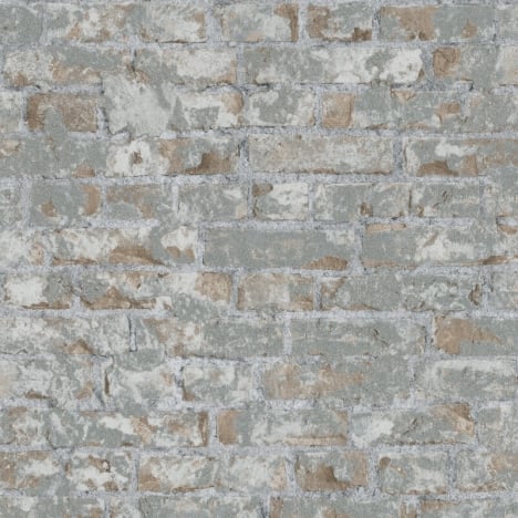 Galerie Industrial Effect Brick Beige/Grey Wallpaper - 94272