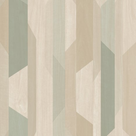 Grandeco Asperia Kiruna Geometric Green/Beige Wallpaper - A57001