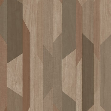 Grandeco Asperia Kiruna Geometric Brown/Orange Wallpaper - A57002