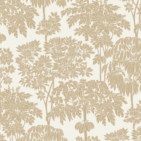 Grandeco Ciara Tonal Trees Cream/Gold Wallpaper - A63401