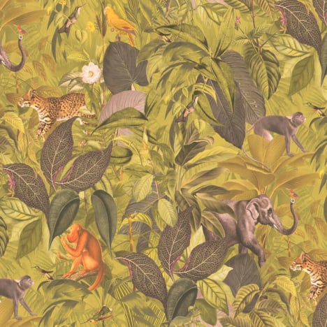 Galerie Amazon Motif Yellow/Green Wallpaper - BW51026