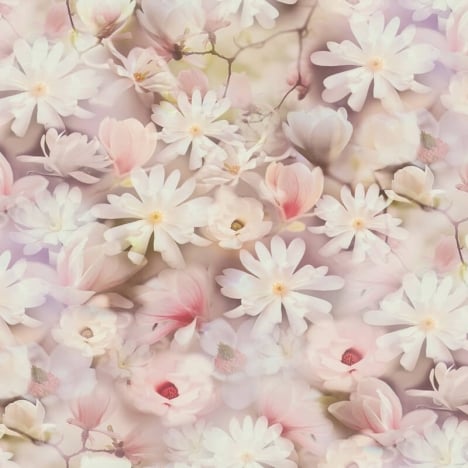 Galerie Romantic Daisy Motif Pink/Lilac Wallpaper - BW51029