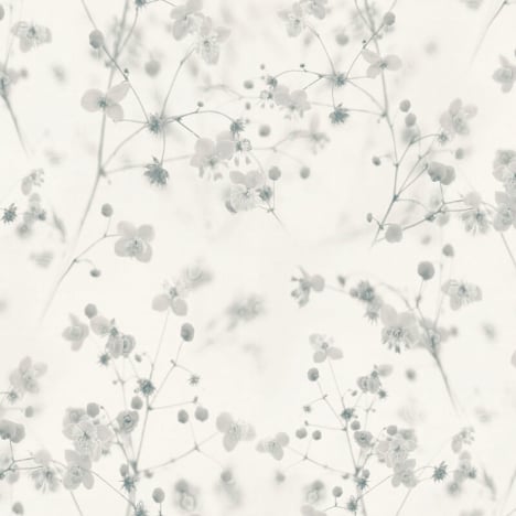 Galerie Delicate Buttercup Motif White/Grey Wallpaper - BW51034