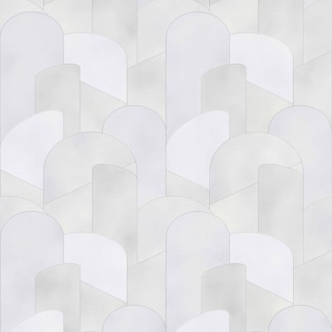 Elle Decoration 3D Geometric Light Grey/Silver Glitter Wallpaper - 10155-31