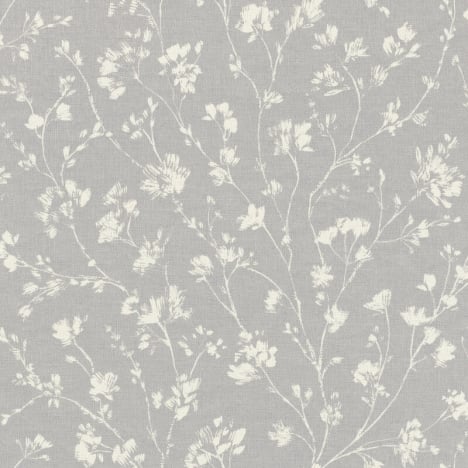 Freundin Floral Motif Grey/Cream Wallpaper - 463828