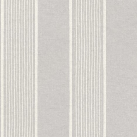 Freundin Linen Stripe Grey/Cream Wallpaper - 463972