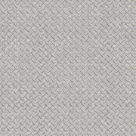 Galerie Nostalgie Diamond Plate Silver/Grey Metallic Wallpaper - G45176