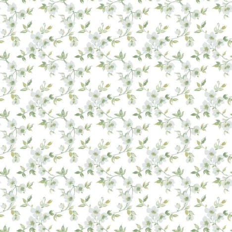 Galerie Anemone Mini Sage Green/White Wallpaper - G78483