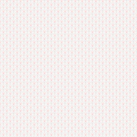 Galerie Secret Scallop Pink/White Wallpaper - G78515