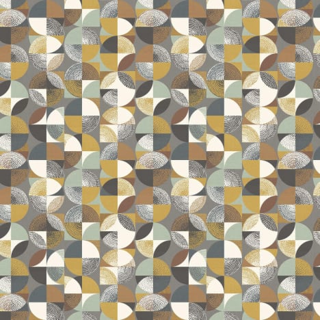 Ohpopsi Orb Geometric Caramel Wallpaper - GRA50128W