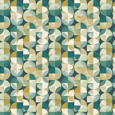 Ohpopsi Orb Geometric Spruce Wallpaper - GRA50130W