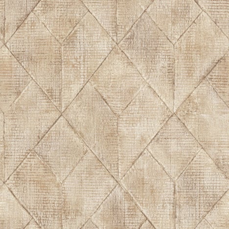 Grandeco Andros Geometric Natural Wallpaper - A47506