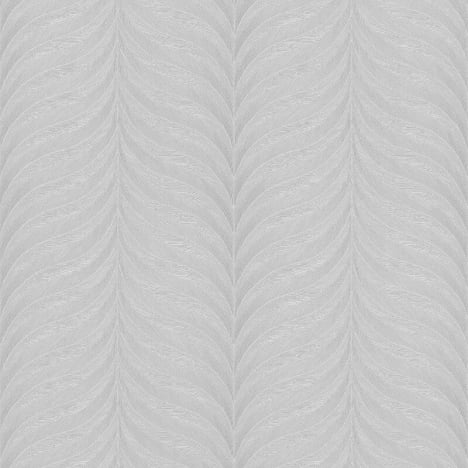 Grandeco Organic Feather Silver Metallic Wallpaper - EE1306