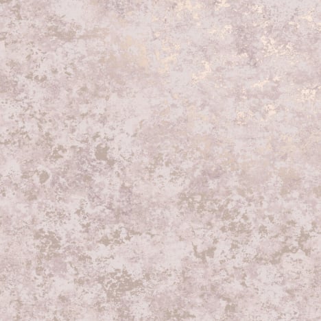 Holden Decor Obsidian Concrete Texture Pink/Rose Gold Metallic Wallpaper - 75960