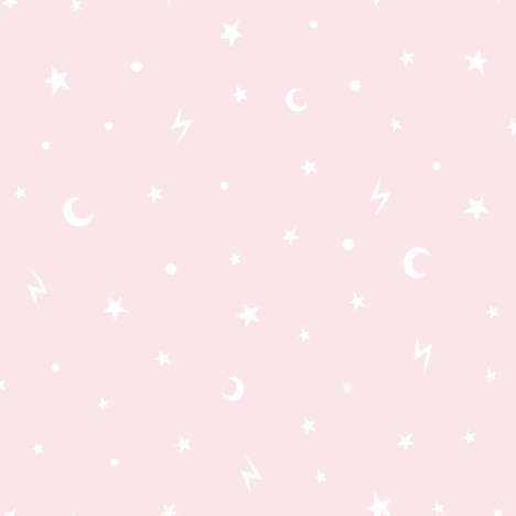 Holden Decor Stars and Moon Pink Wallpaper - 90981