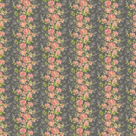 Ohpopsi Ichika Sakura Floral Charcoal Wallpaper - IKA50127W