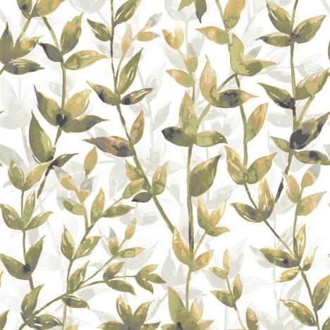 Ohpopsi Pomponette Leaf Earth/Amber Wallpaper - JRD50130W