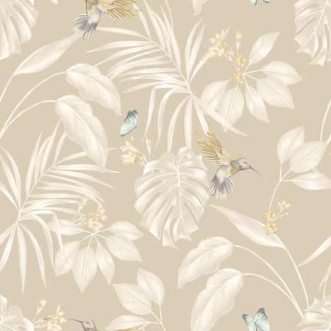 Ohpopsi Laid Bare Hummingbird Straw Wallpaper - LBK50106W
