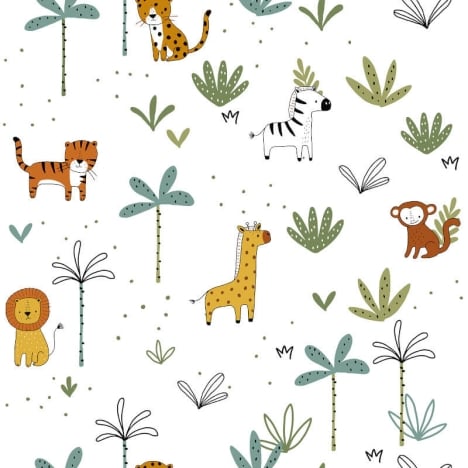 Muriva Cute Safari Multi Wallpaper - 577514
