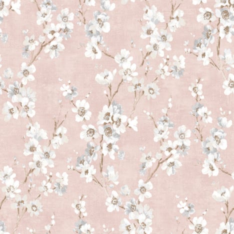 Muriva Adele Melody Floral Blush Wallpaper - M52703