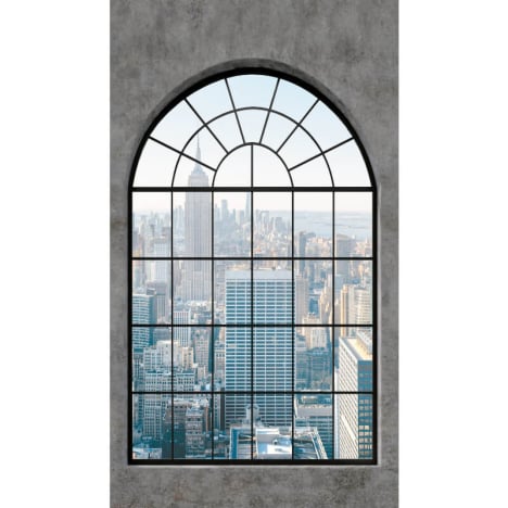 Grandeco Young Edition New York Window Multi Wall Mural - ML6201