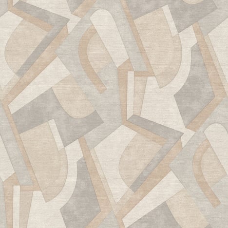 Grandeco Muse Kandinsky Geometric Natural Multi Wallpaper - MU3404