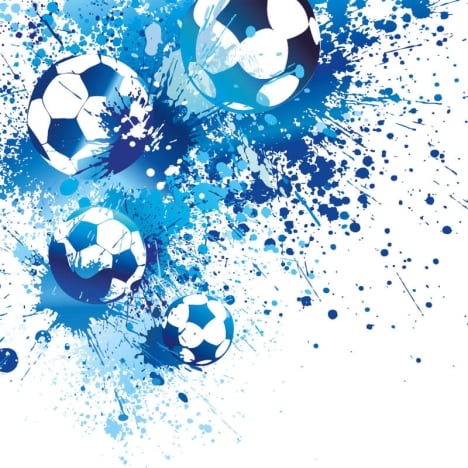 Origin Football Splash Blue Wall Mural - MUR228