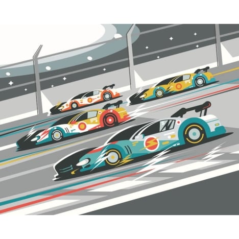 Origin Sports Cars Grey Wall Mural - MUR268