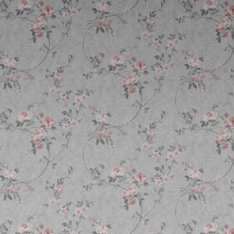 Muriva Darcy James Bettany Floral Pink/Grey Metallic Wallpaper - 703052