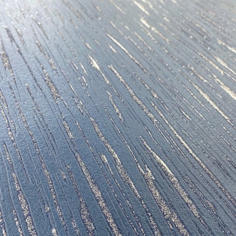 Muriva Nala Texture Blue/Silver Metallic Wallpaper - 171103