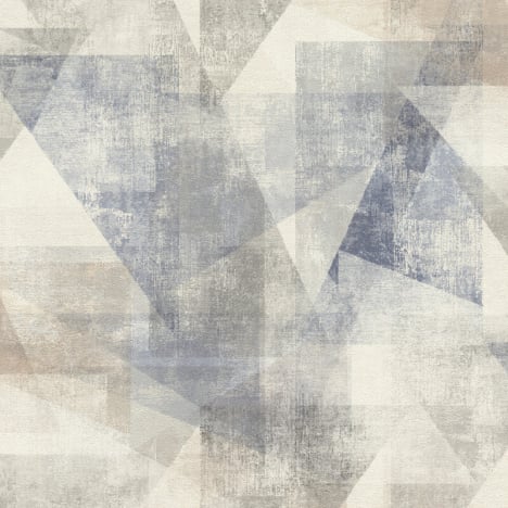 Rasch Luxe Geometric Indigo Multi Wallpaper - 617955