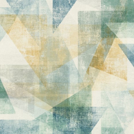 Rasch Luxe Geometric Turquoise Multi Wallpaper - 617962