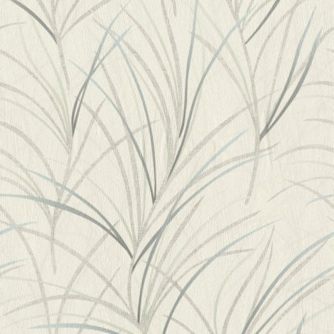 Rasch RockNRolle Shimmering Grass Blue Multi Wallpaper - 540659