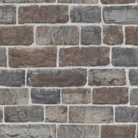 Rasch Urban Stone Brick Natural Wallpaper - 217339