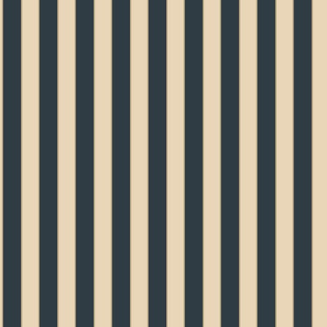 Galerie Simply Silks 4 Formal Stripe Navy/Cream/Gold Metallic Wallpaper - SB37915