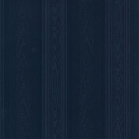 Galerie Simply Silks 4 Moire Stripe Navy Metallic Wallpaper - SK34735