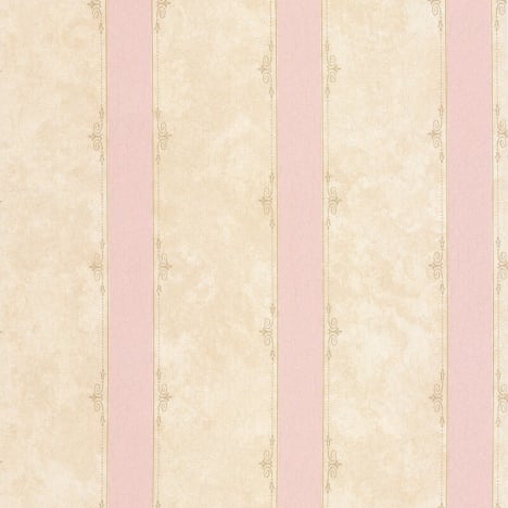 SK Filson Madelyn Striped Pink/Stone Wallpaper - DE41448