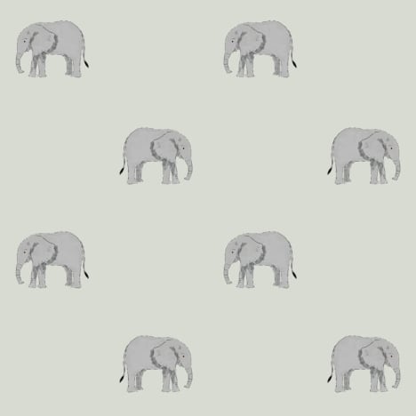 Sophie Allport Magnificent Elephants Sage Wallpaper - 181523