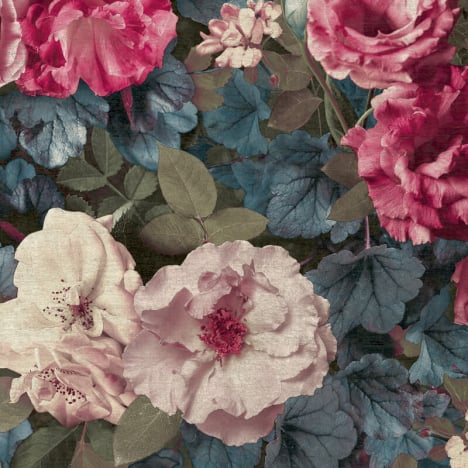 Grandeco Gramersy Floral Pink Multi Wallpaper - WL2102