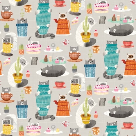 Ohpopsi Kitten Kaboodle Peanut Butter Wallpaper - WGU50112W