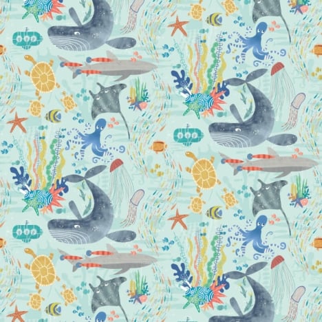 Ohpopsi Beneath The Waves Ocean Wallpaper - WGU50131W